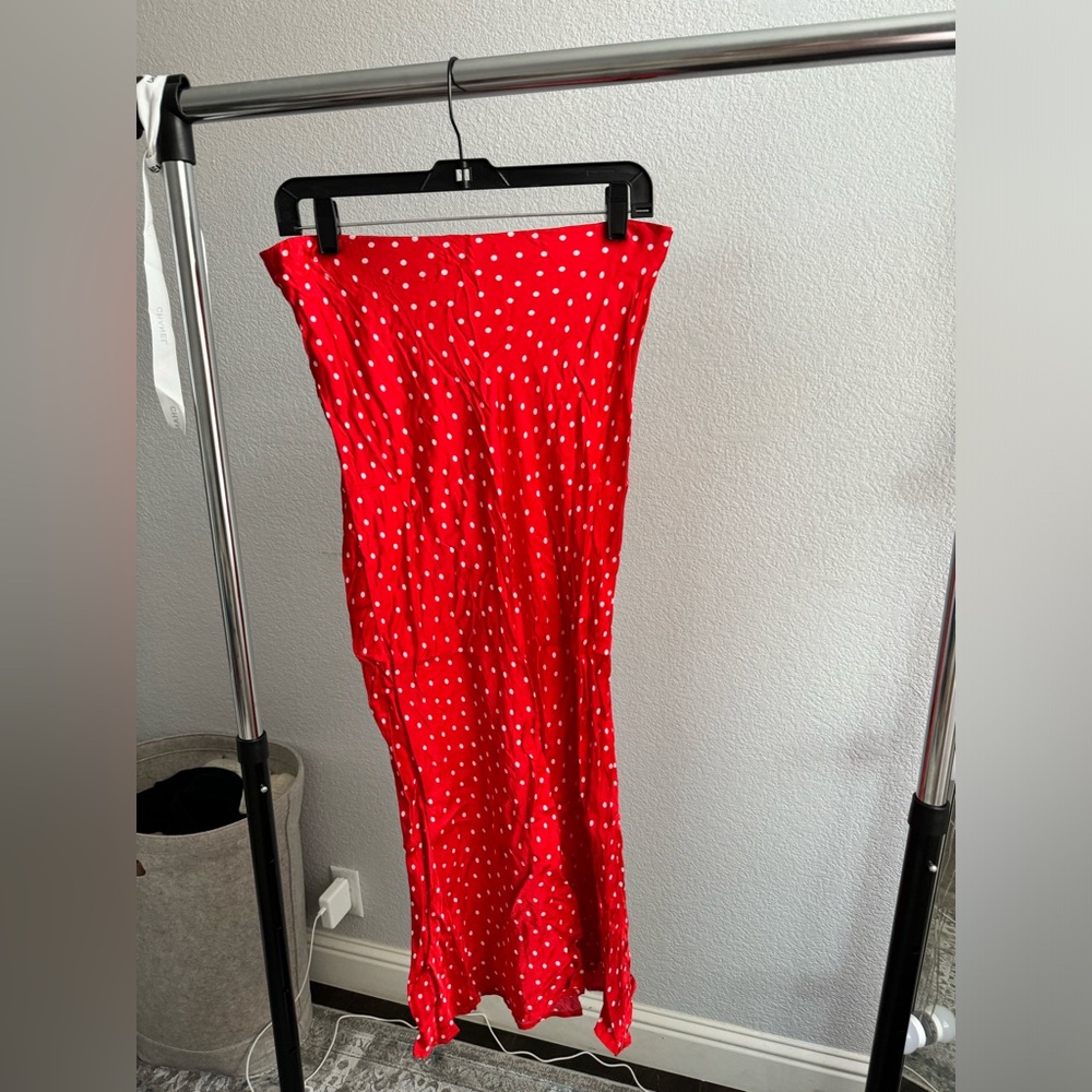 Red silk skirt ❤️ Anthropologie. Size: S